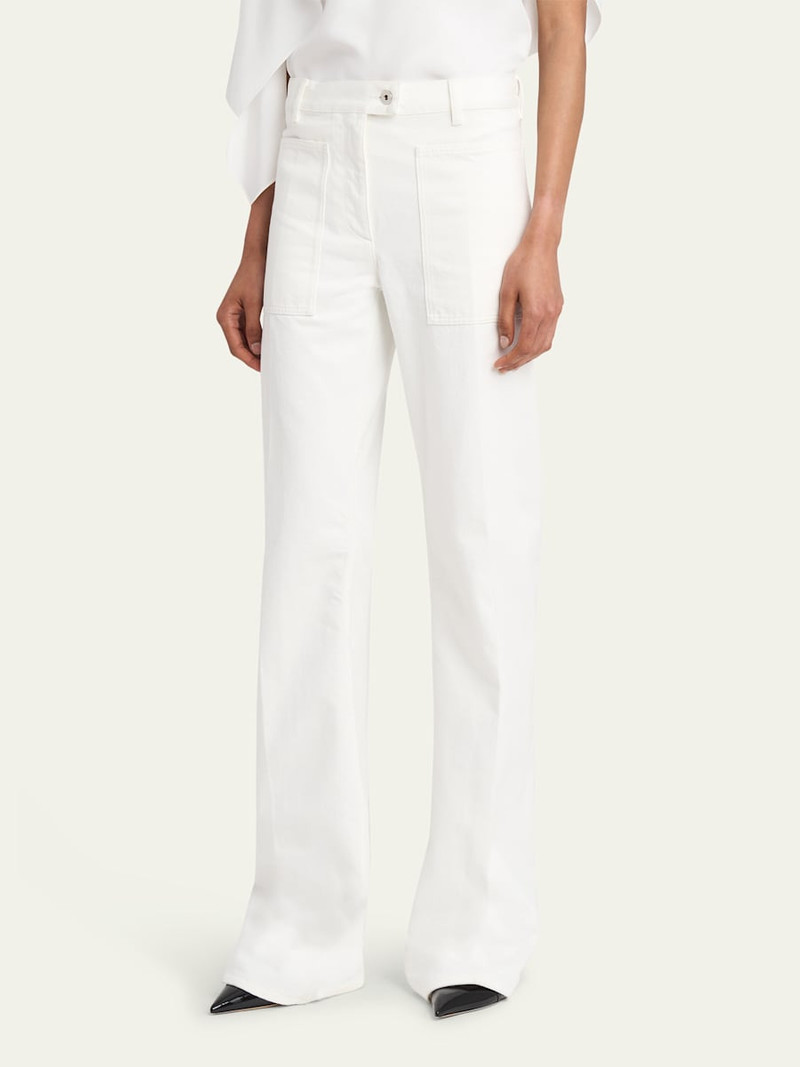 High-Rise Midweight Denim Straight-Leg Pants 4