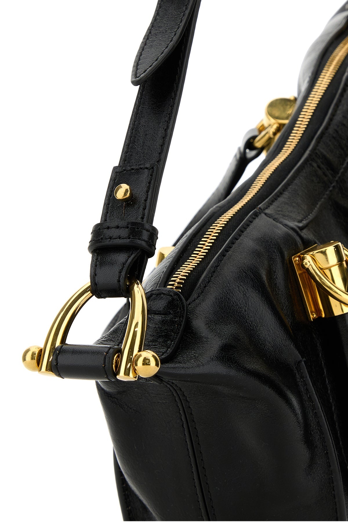 Black leather Paraty 24 handbag - 4