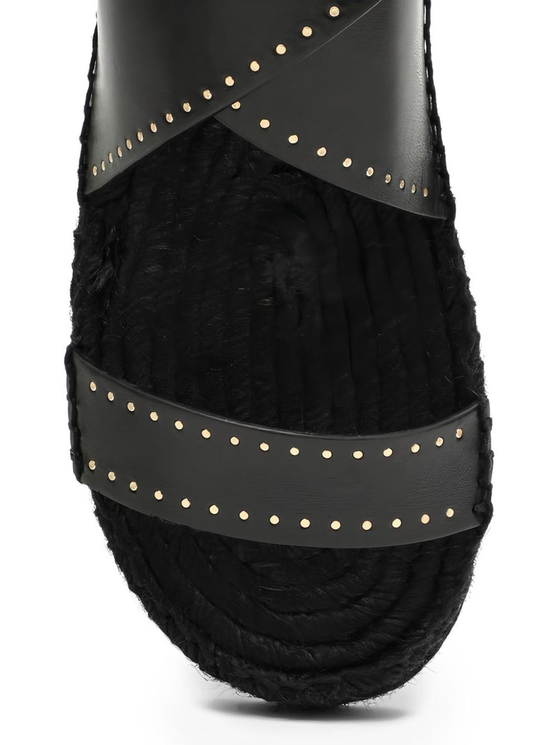 studded cross-strap sandals 5