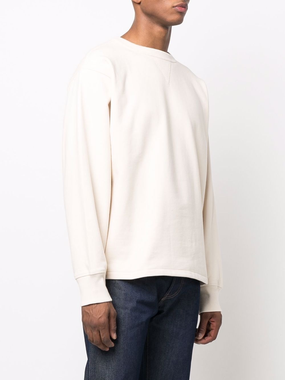 crew-neck cotton sweatshirt - 3