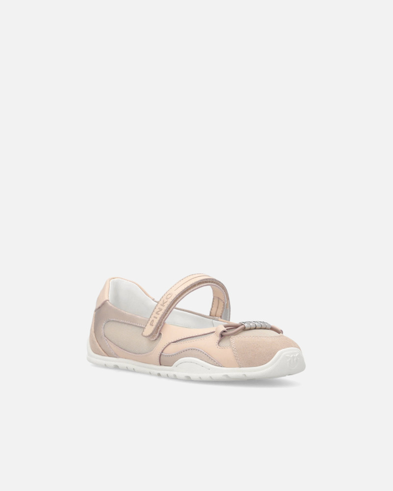 SPORTY BALLET FLATS WITH INSERTS AND PINKO LETTERING 2