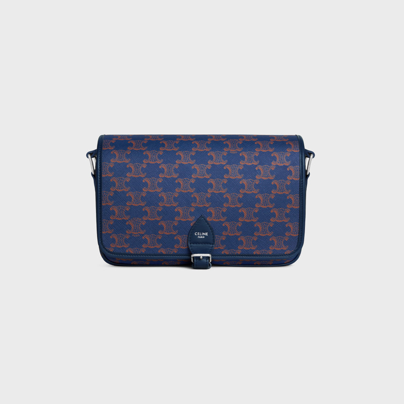 SMALL FOLCO MESSENGER IN Triomphe Canvas and calfskin 1
