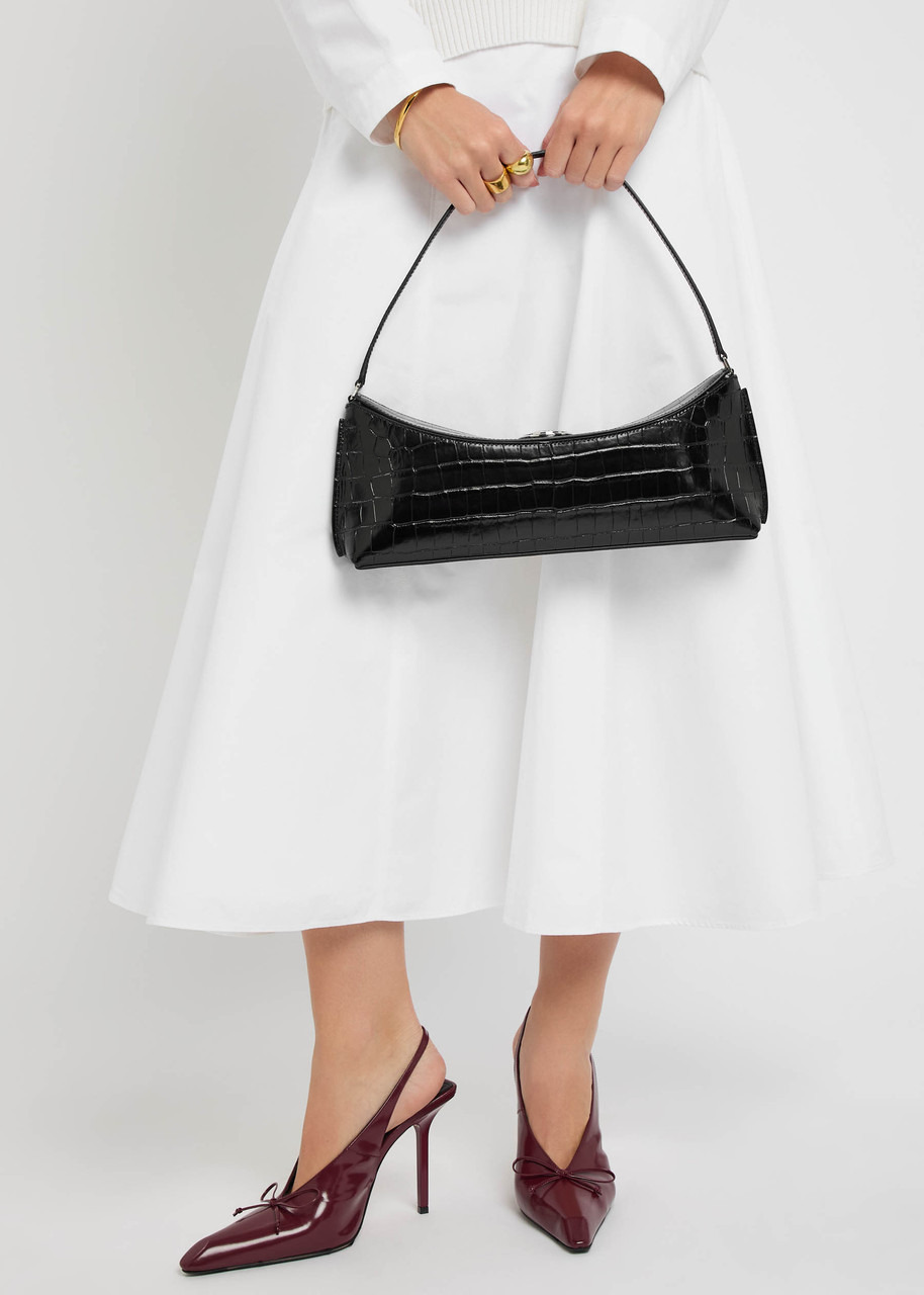 Jacquemus Le Calisson Crocodile-effect Leather Shoulder bag - 5