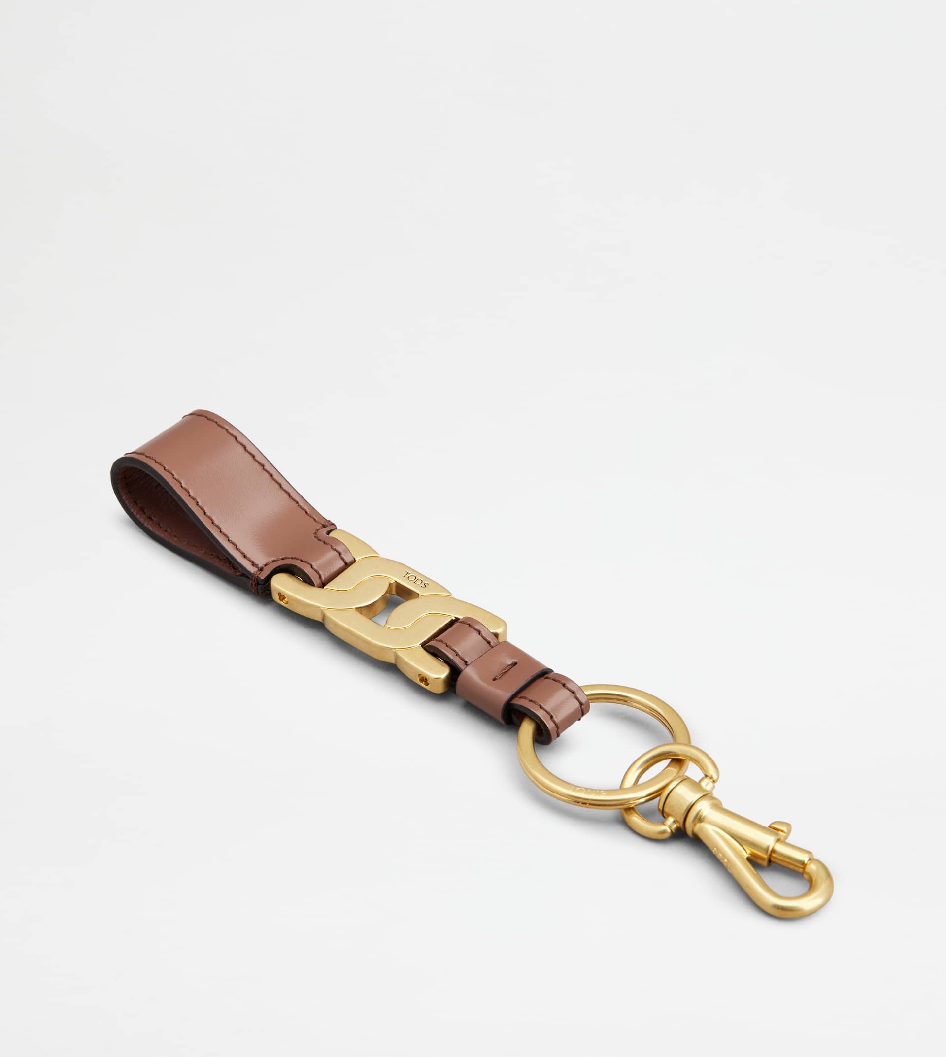KATE KEY HOLDER IN LEATHER - BROWN - 2