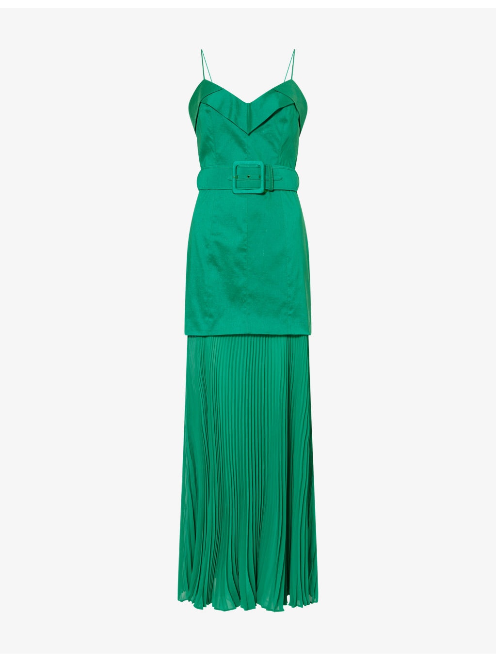 Bailey Pleated Stretch-Woven Maxi Dress - 1