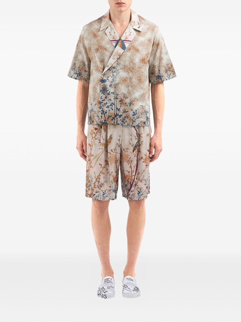 Pierre-Louis Mascia floral-print wrap shirt outlook