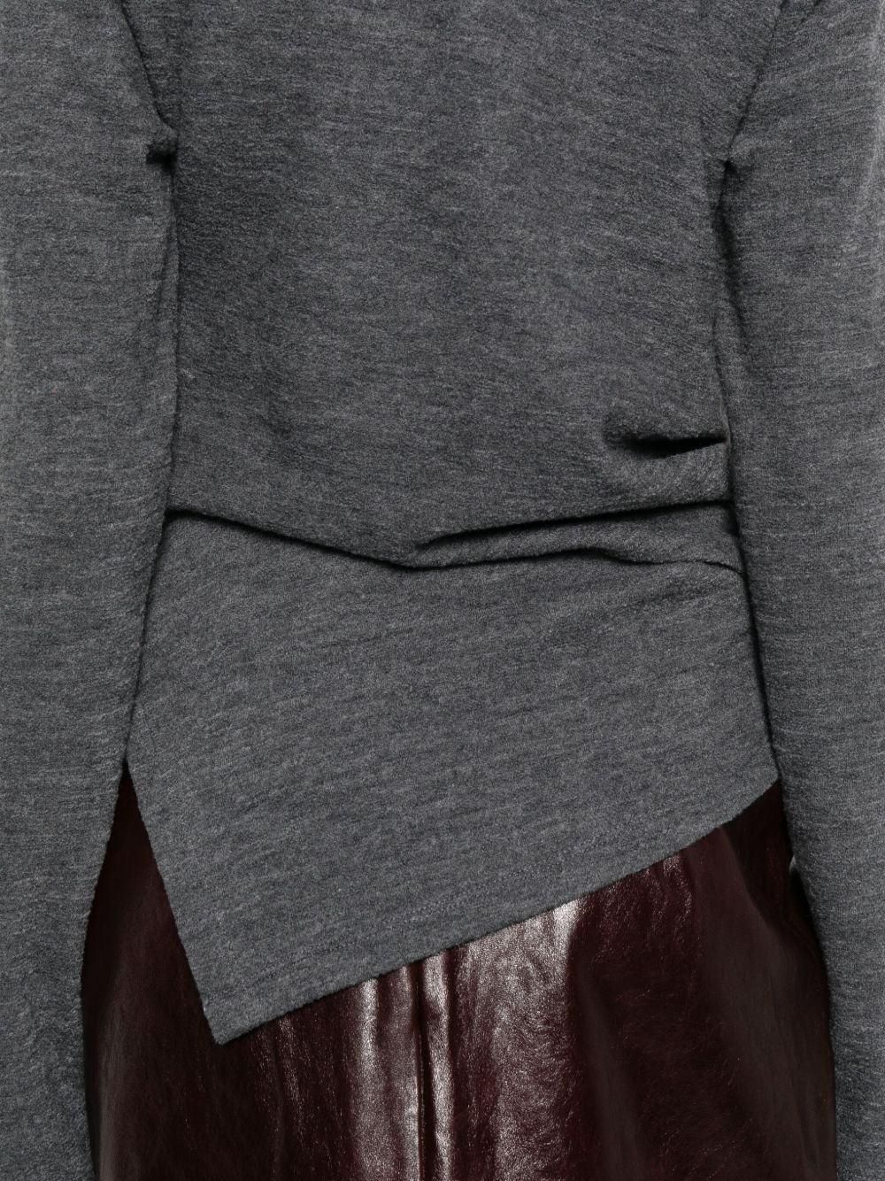 draped-detail blouse - 5