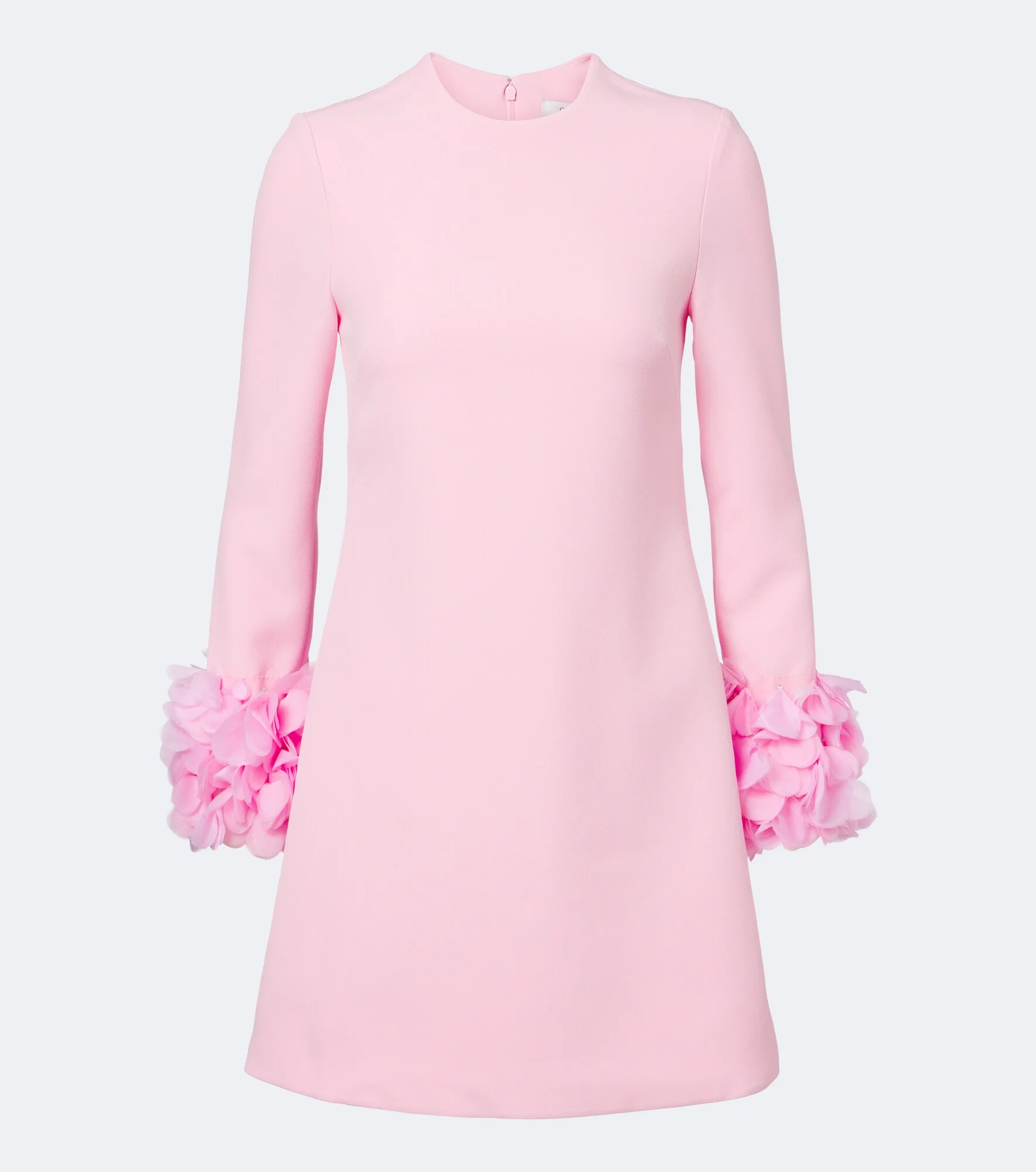 Reffie floral-appliqué crêpe minidress - 1
