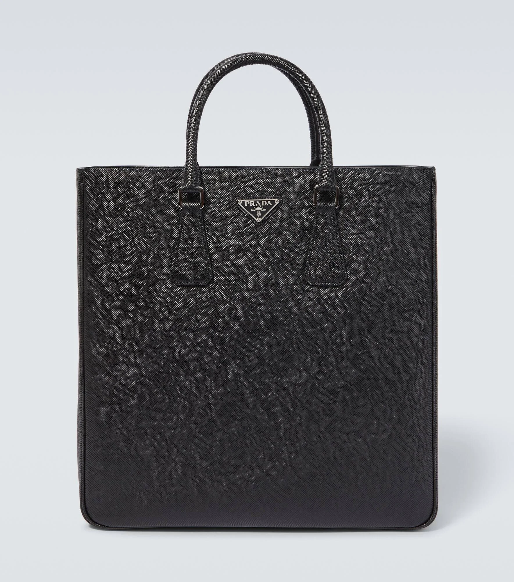 Logo Saffiano leather tote bag - 1