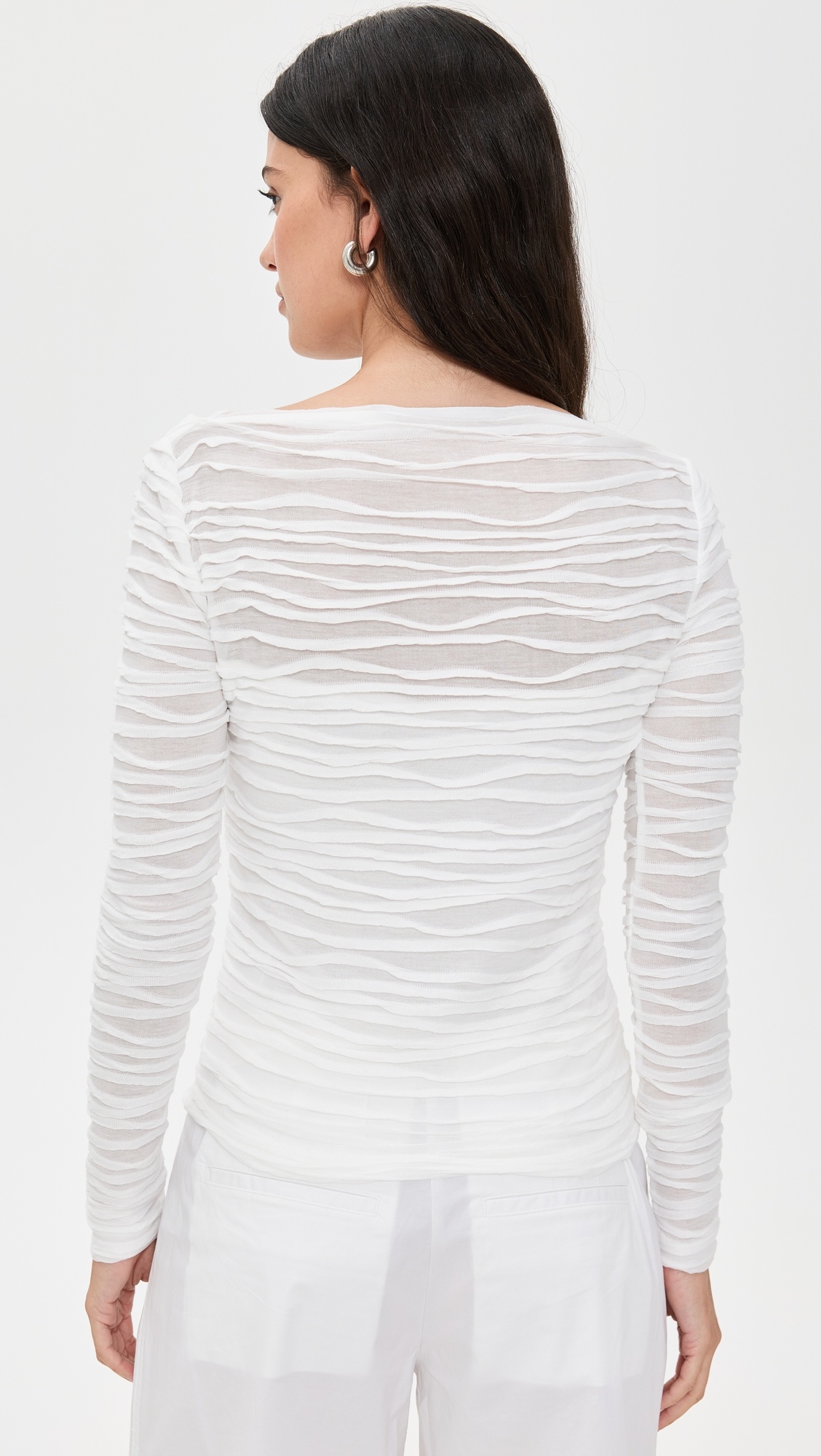 Paloma Top in Textured Cotton - 2