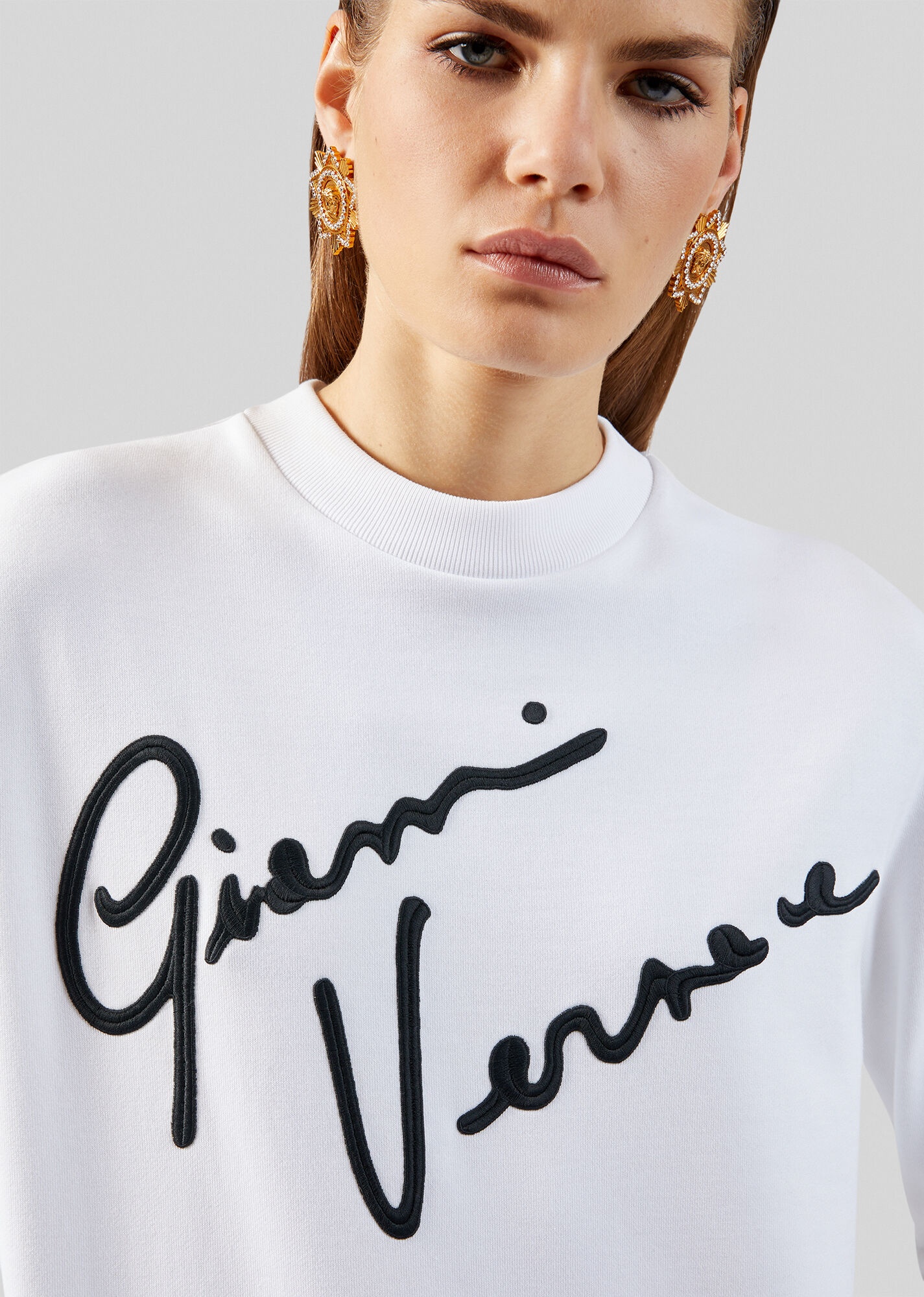 Embroidered GV Signature Sweatshirt - 5