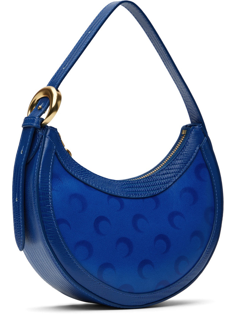 Marine Serre Navy Moon Airbrushed Leather Eclips Mini Bag outlook