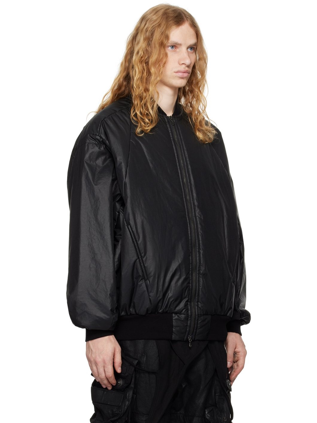 Black Airwing Bomber Jacket - 2