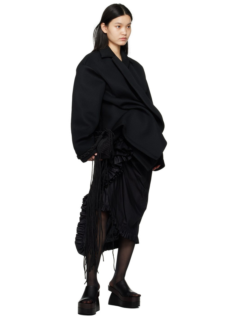 Dries Van Noten Black Platform Heeled Sandals outlook