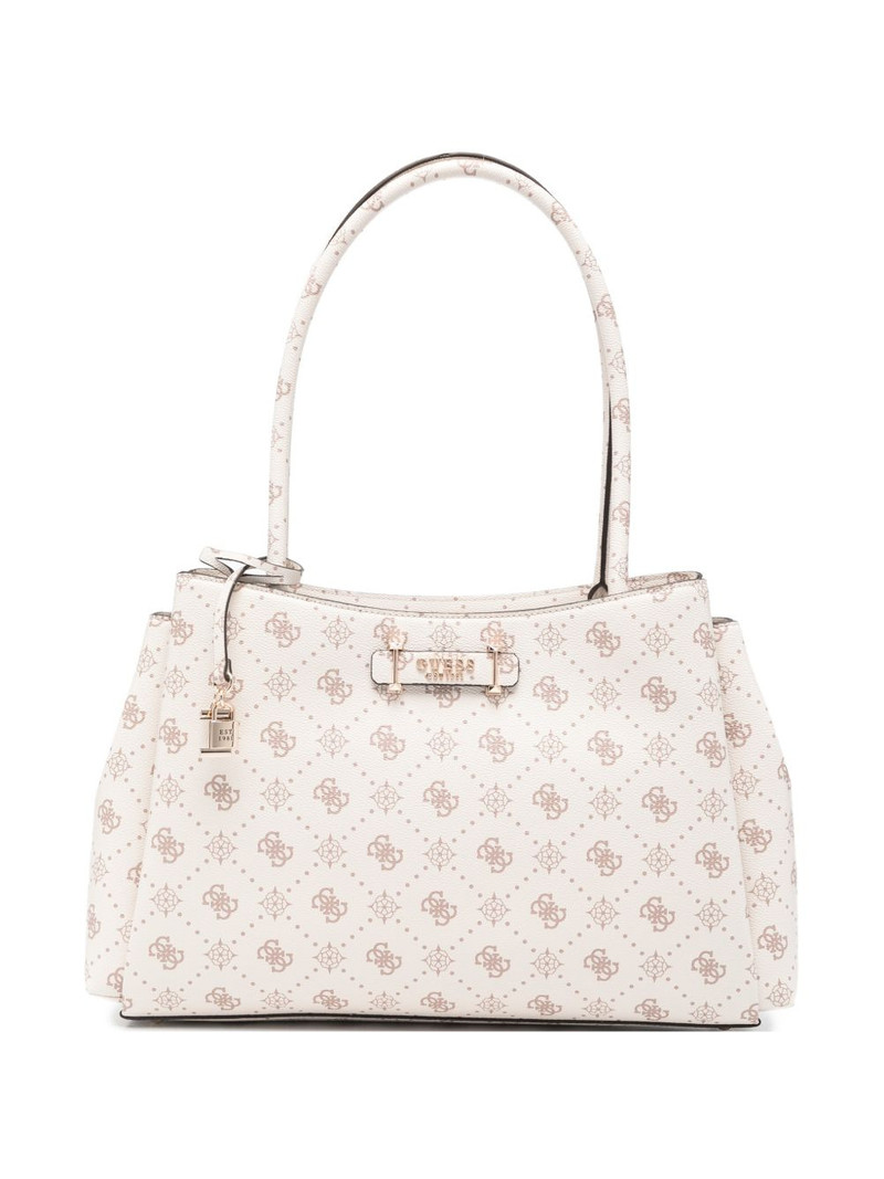 Carrie logo-pattern padlock-detail tote bag 1