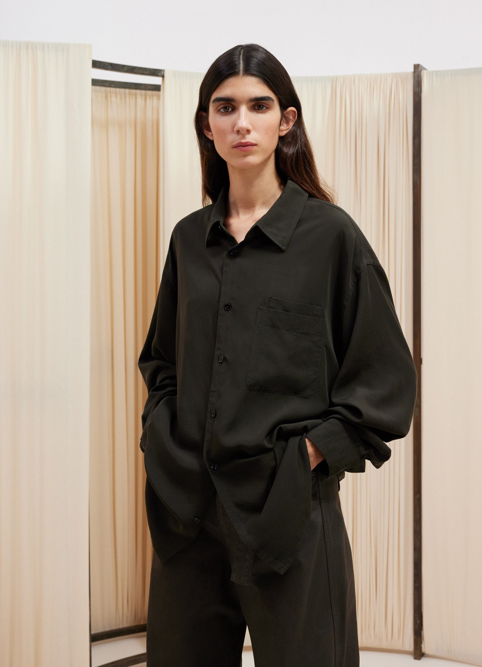 DOUBLE POCKET LS SHIRT - 3