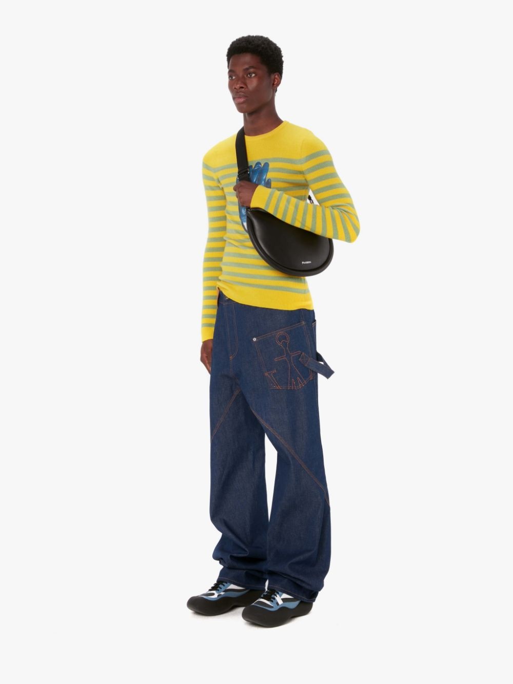 STRIPED GLOVE CREWNECK JUMPER - 4