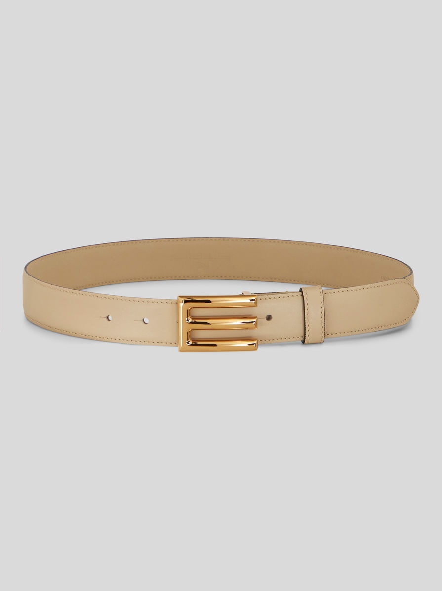 Etro Gold-Buckle Leather Belt