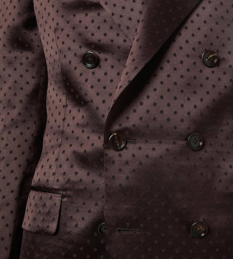TOM FORD CREPE SATIN POLKA DOT JACQUARD JACKET outlook