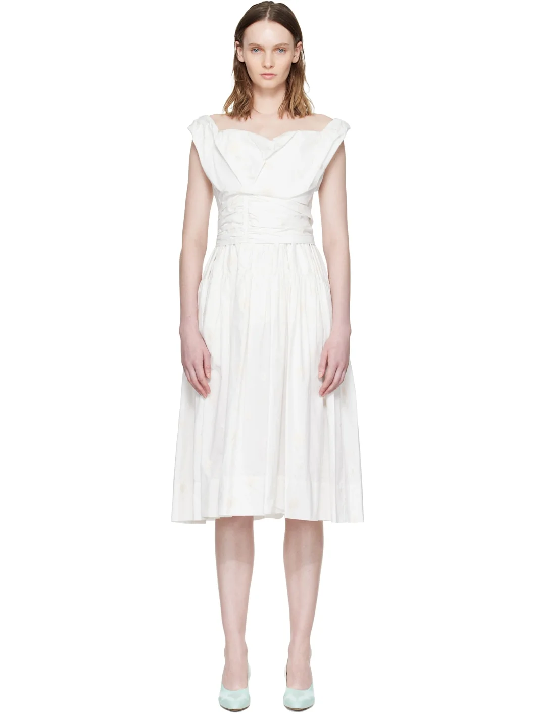 Off-White Sunday Corset Midi Dress - 1