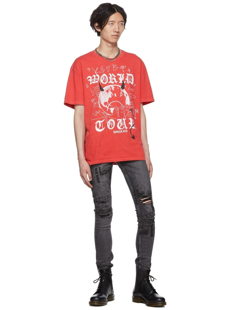 Ksubi Black Van Winkle Mash Up Jeans outlook