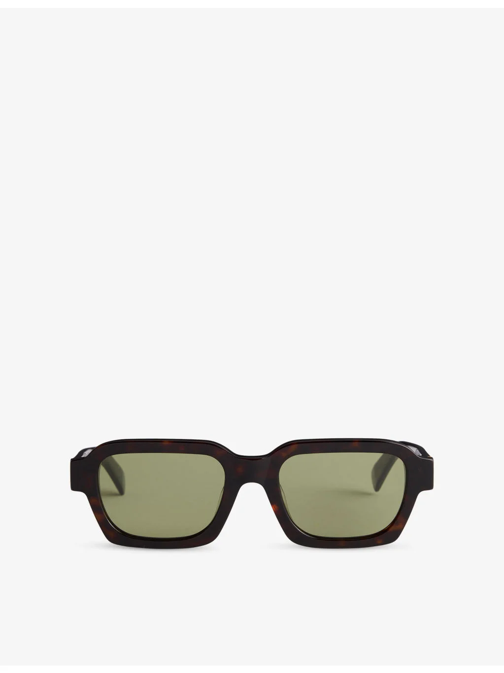 Caro 3627 Green Rectangular-Frame Acetate Sunglasses - 1