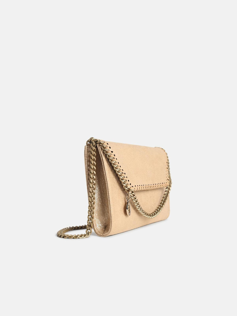 Stella McCartney 'FALABELLA' ECO LEATHER GOLD WALLET BAG outlook
