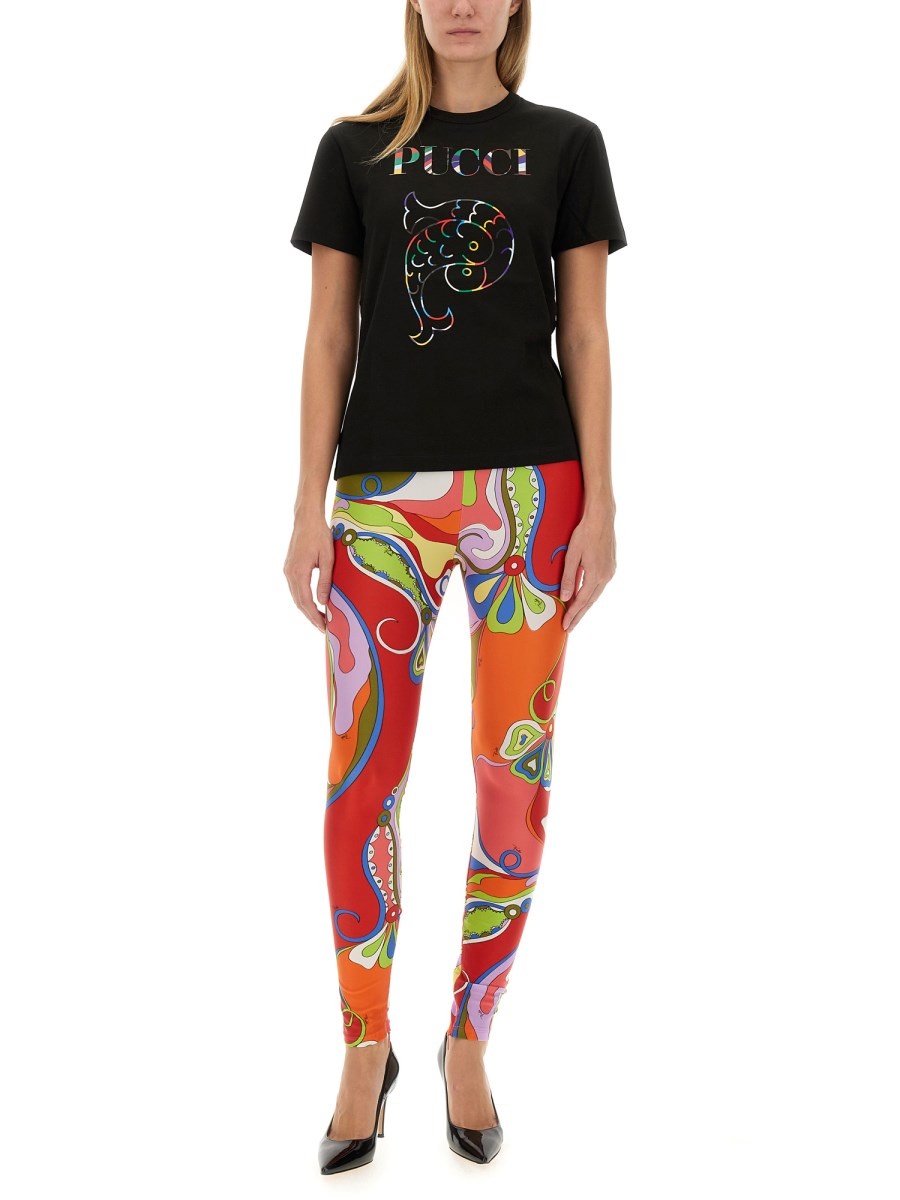 LYCRA LEGGINGS WITH PRINT - 2