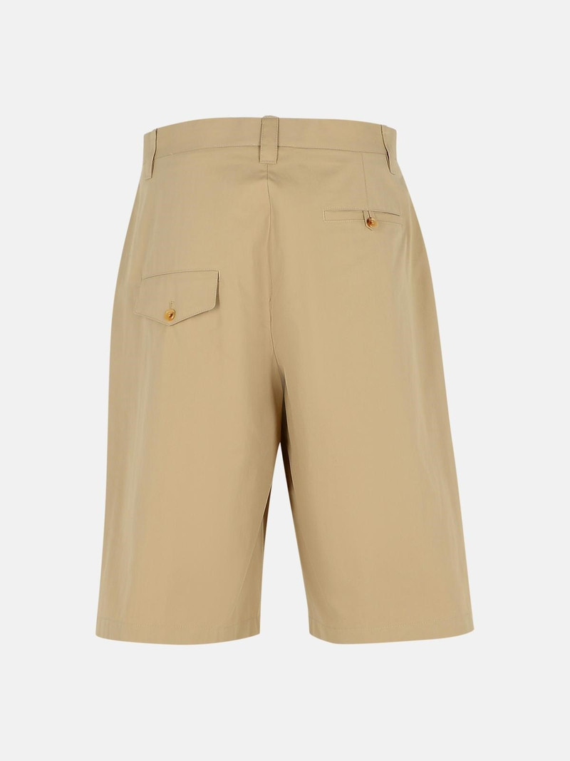 Moschino BEIGE COTTON BLEND BERMUDA SHORTS outlook