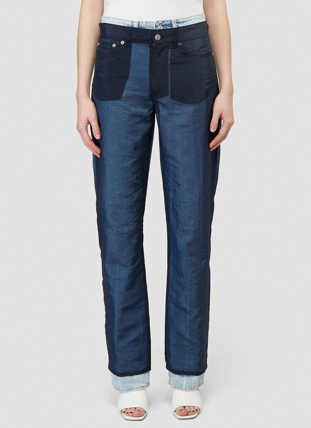 Luminance Cut Organza Pants - 1