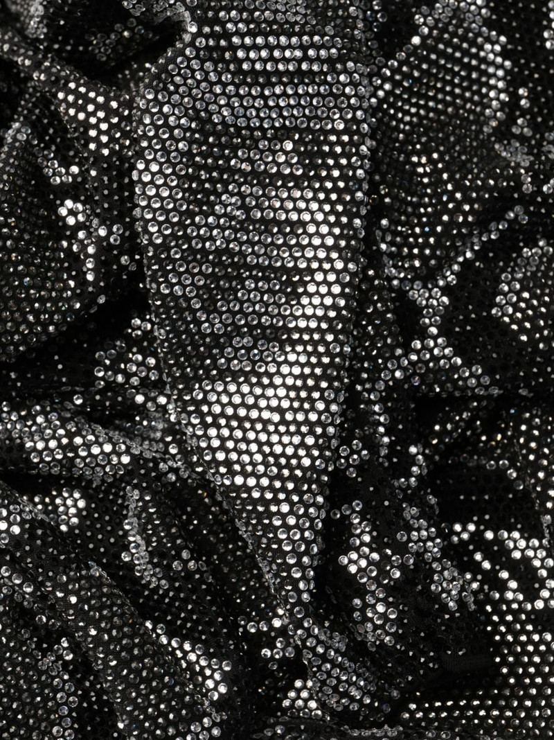 plunging V-neck rhinestone minidress 6
