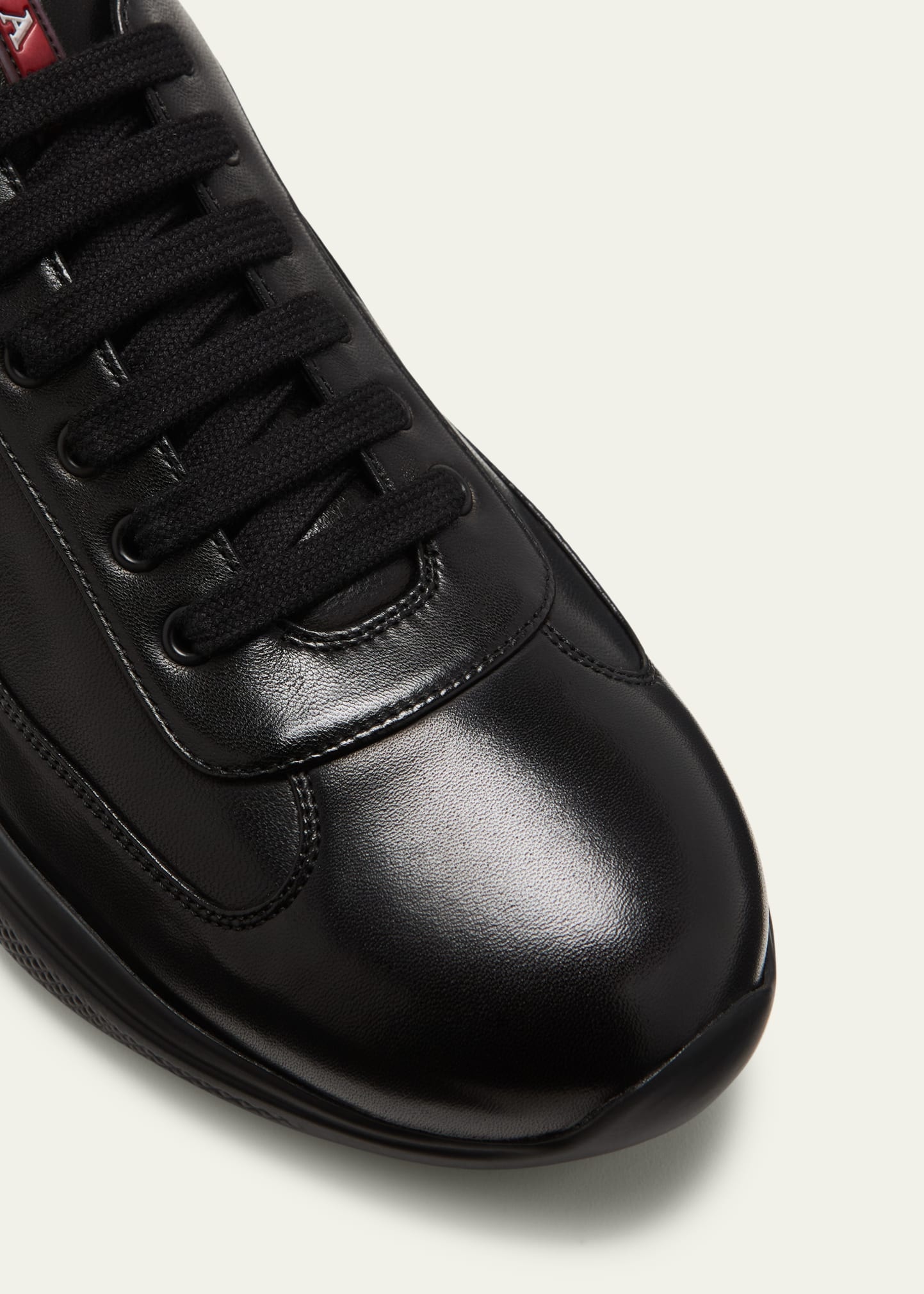 Men's Americas Cup Napa Leather Low-Top Sneakers - 5