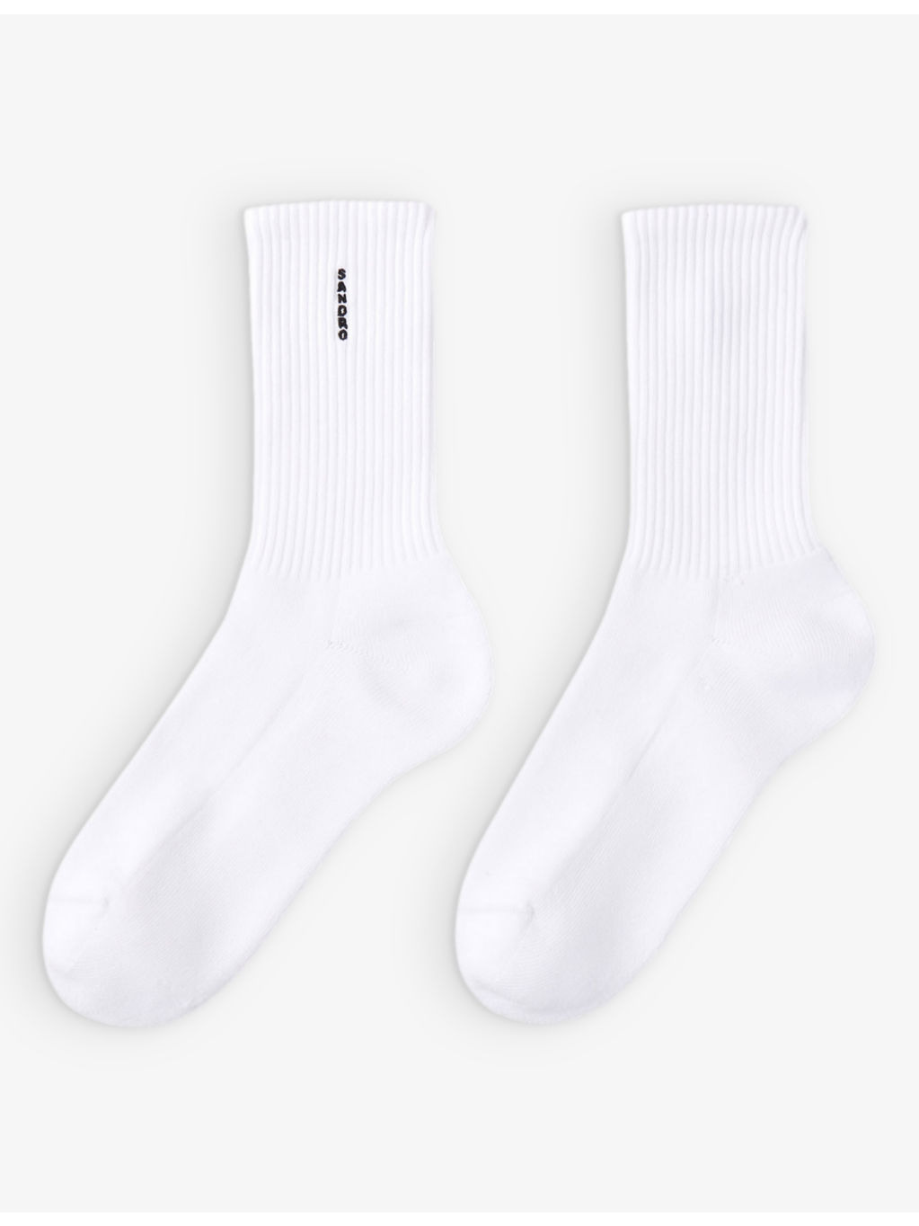Logo-embroidered ribbed stretch-cotton ankle socks - 1