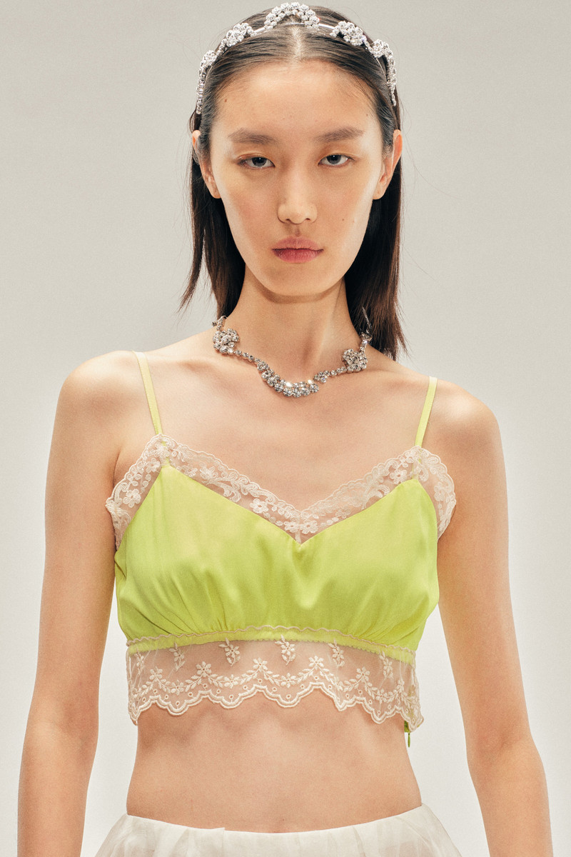 Lace Trim Negligee Bralette 1
