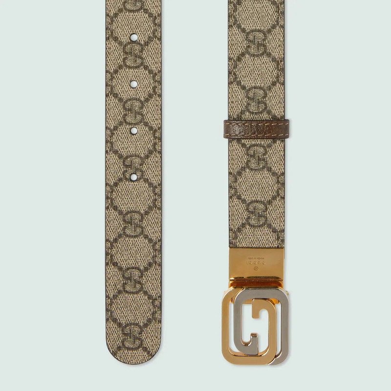 GUCCI Reversible belt with squared Interlocking G outlook