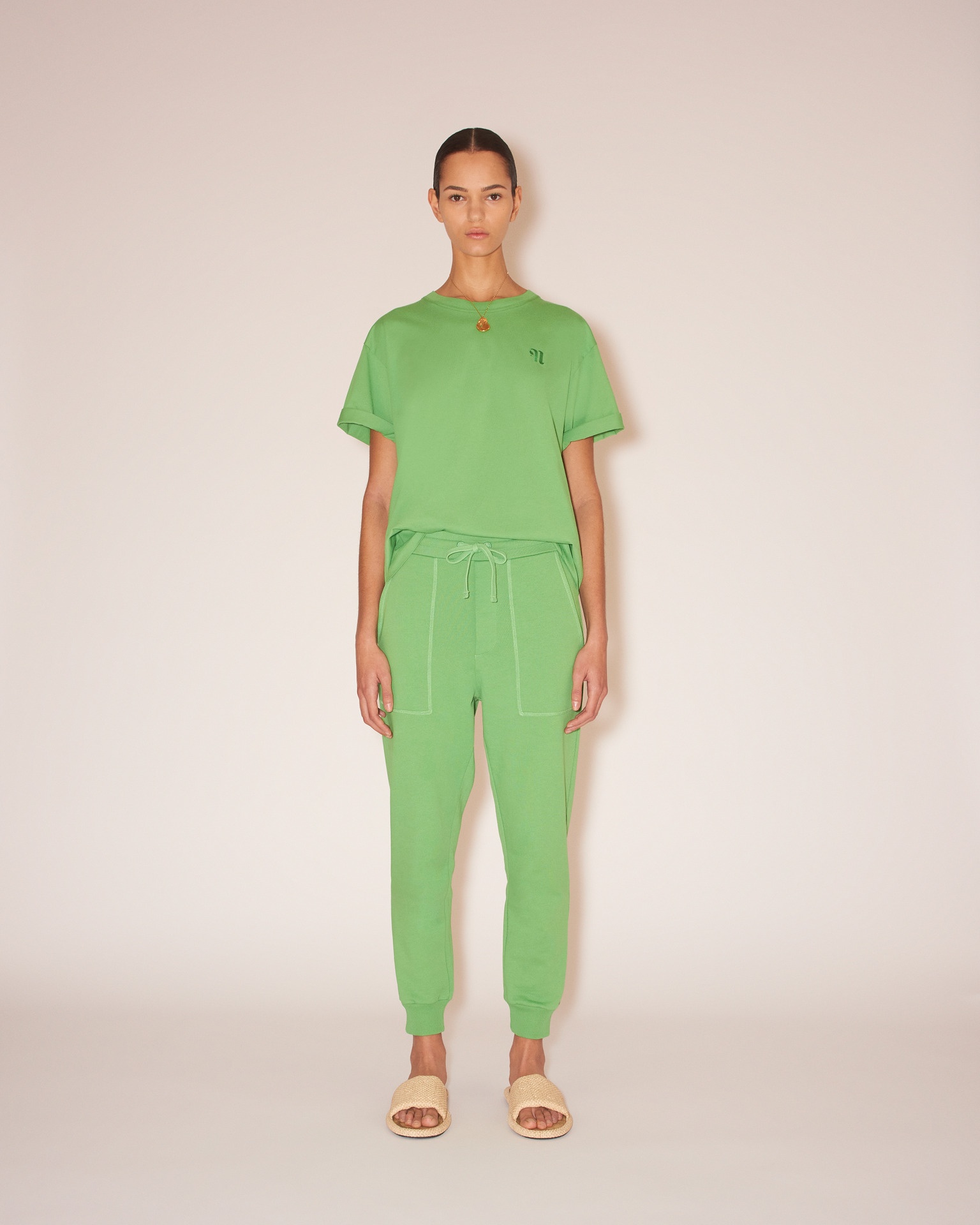 SHAY - Logo sweatpants - Green - 2