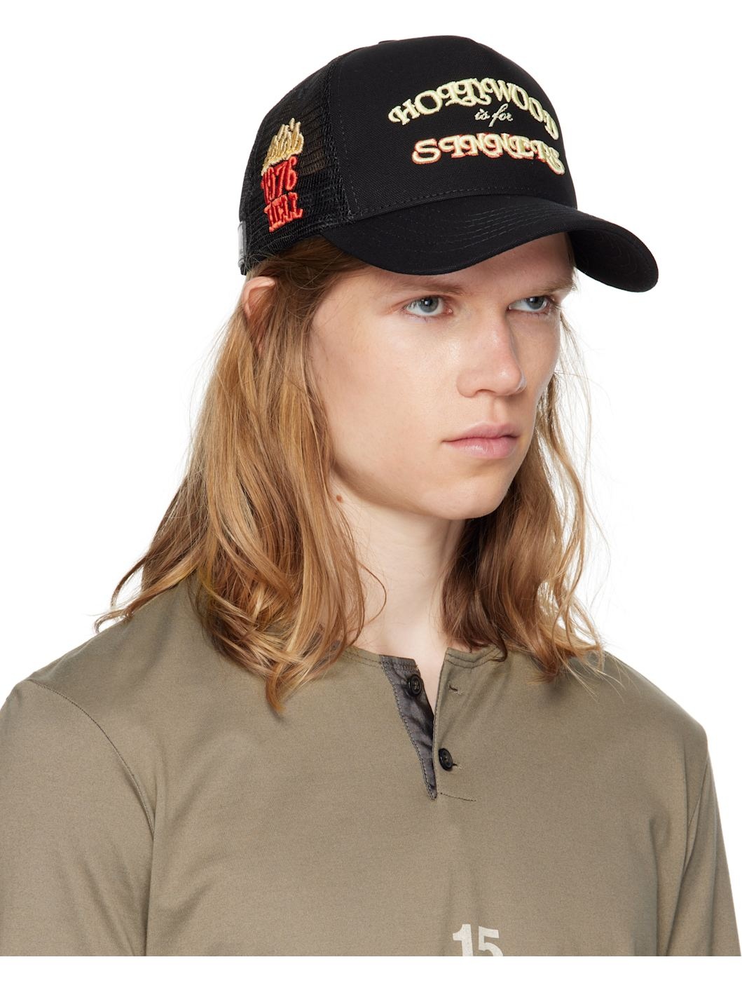 Black 'Sinners' Trucker Cap - 2