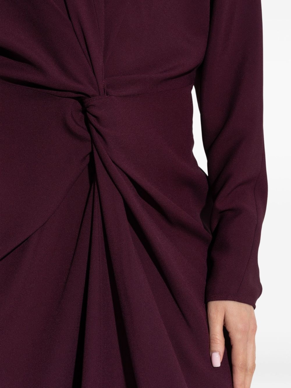 twist-detail midi dress - 5