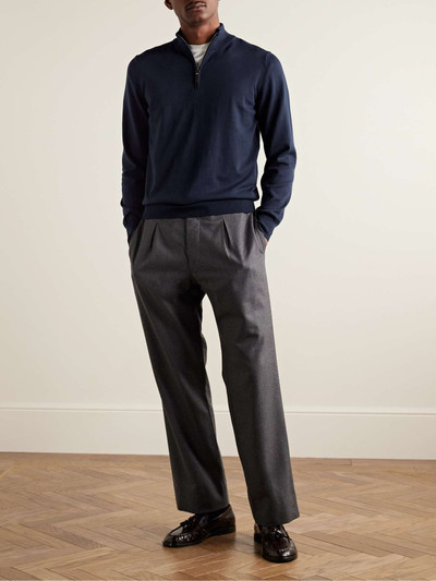 Canali Slim-Fit Cotton Half-Zip Sweater outlook