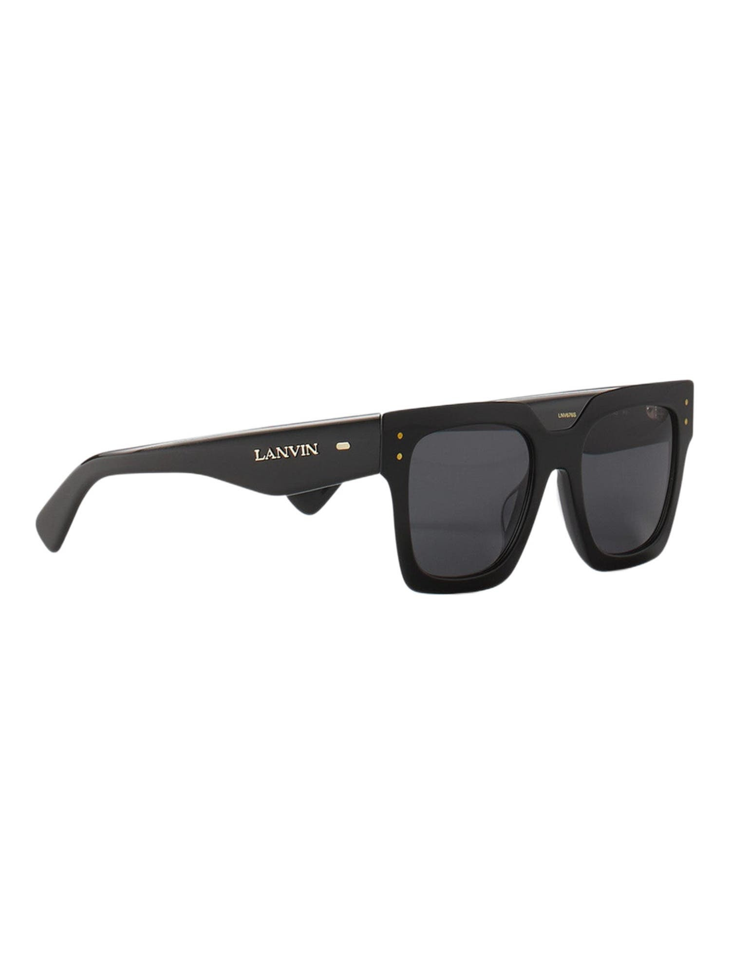 Lunettes Maxi Rectangle Lanvin Signature in Black at Nordstrom - 3