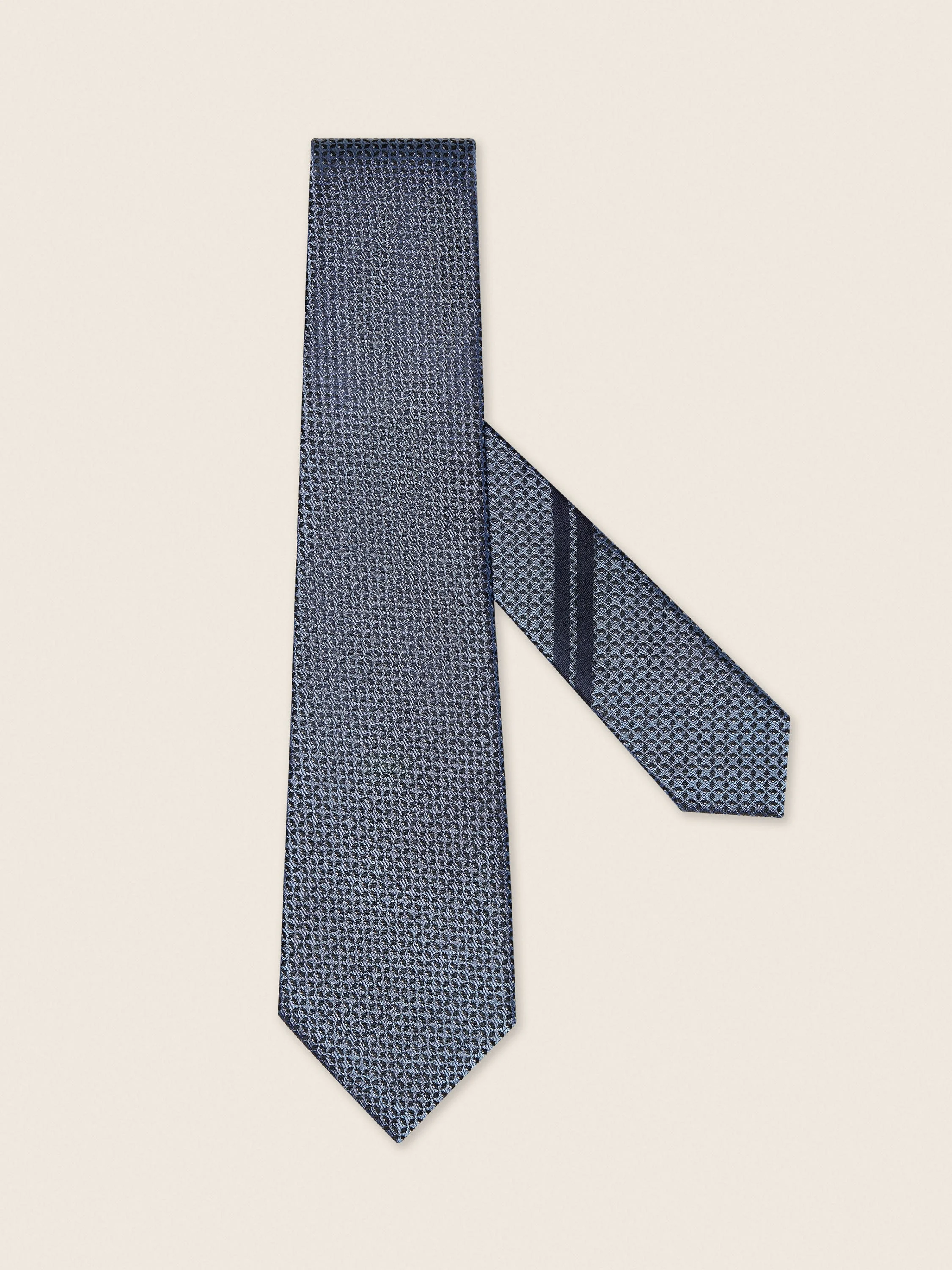 LIGHT AVIO BLUE SILK TIE - 1