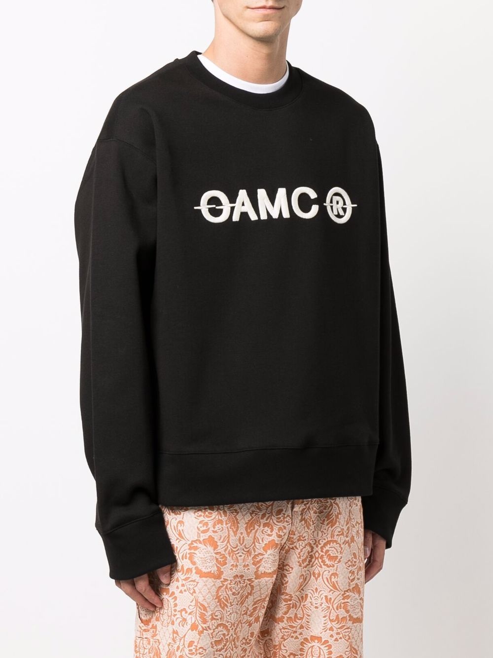 logo-print crew neck jumper - 3