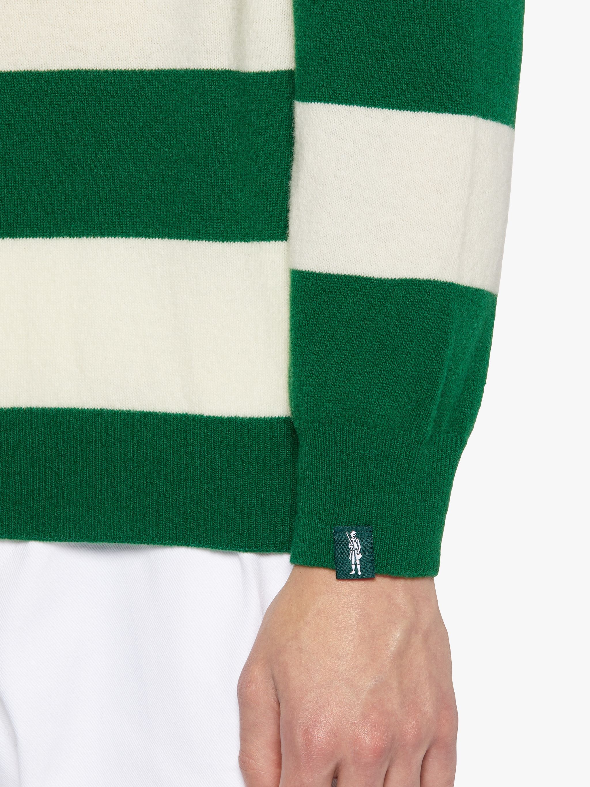 GREEN WOOL KNITTED RUGBY SHIRT | GKM-202 - 6