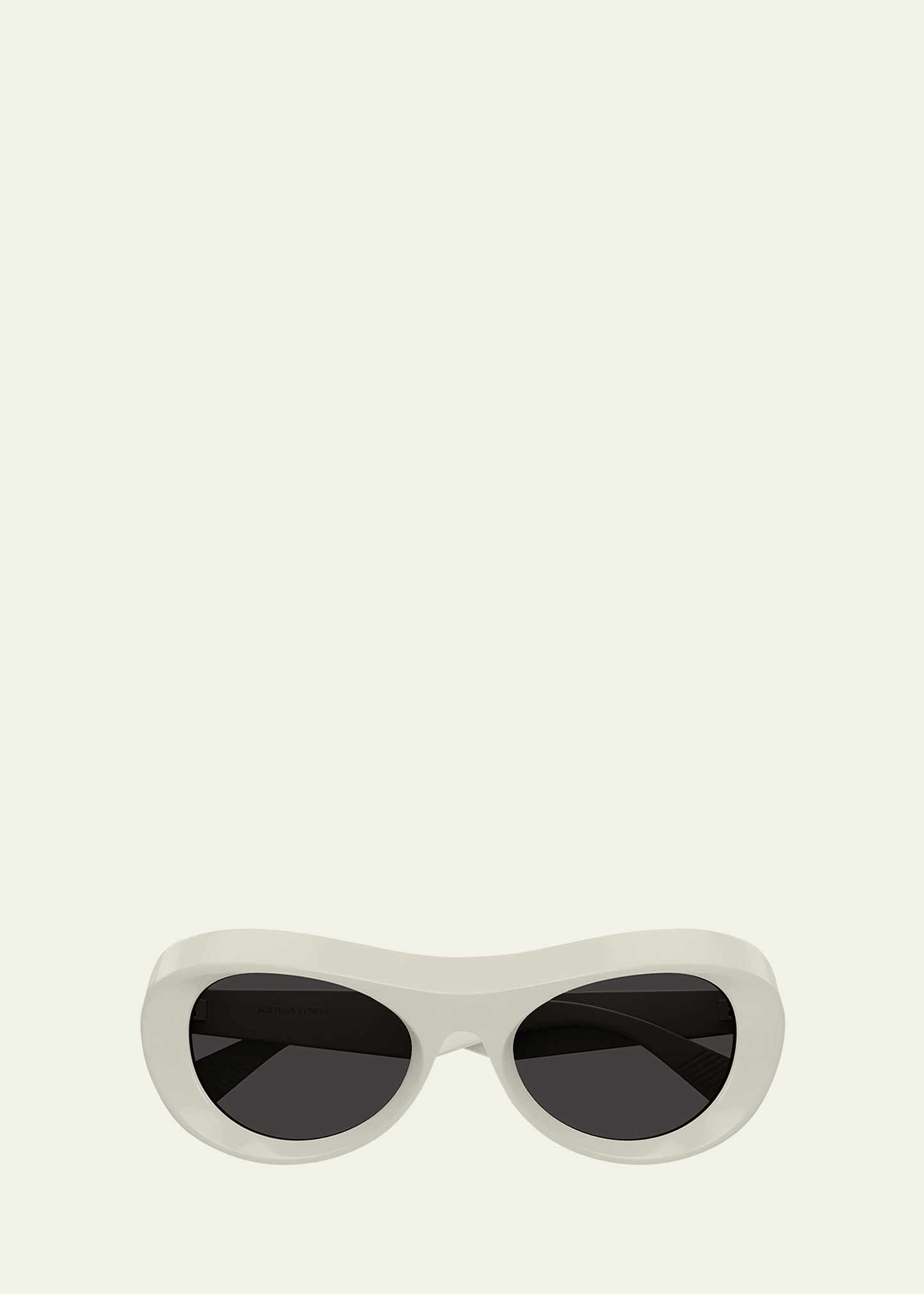 Beveled Acetate Round Sunglasses - 1