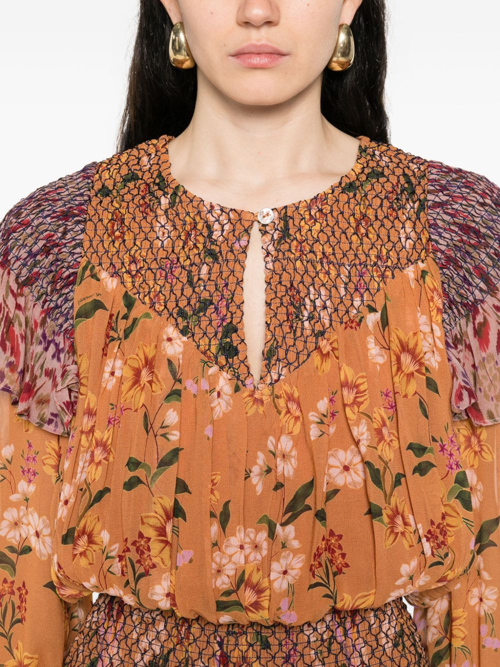 floral-print dress - 5