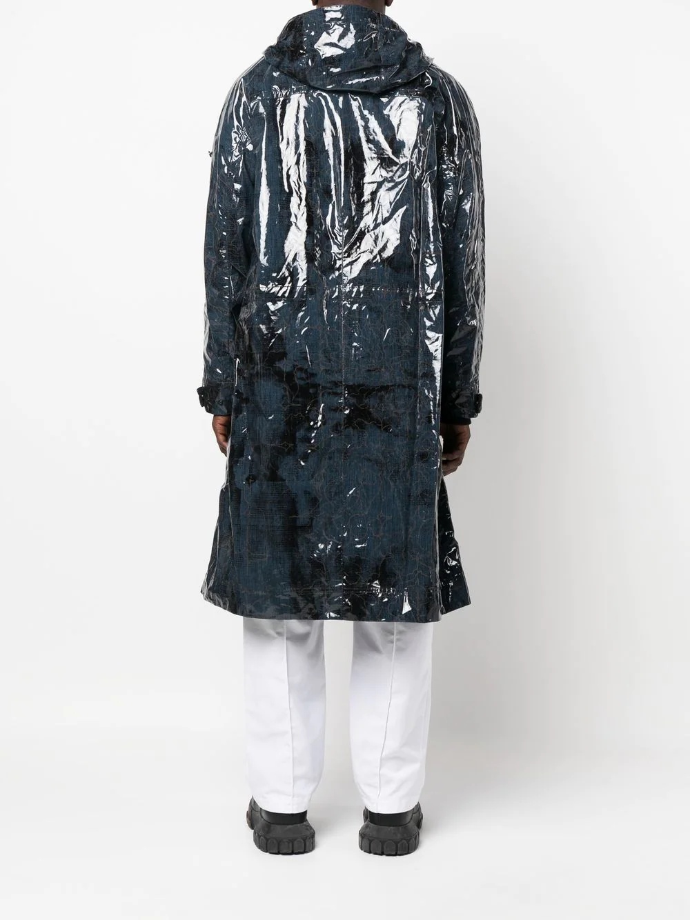 graphic-print hooded raincoat - 4