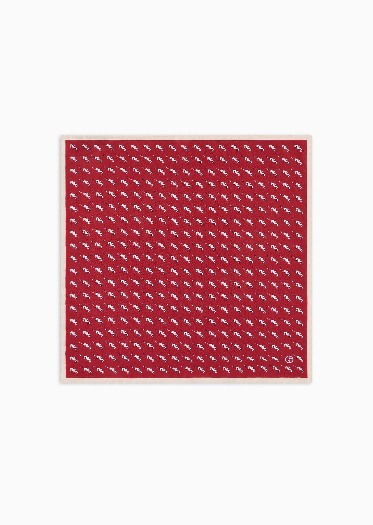 ASV printed silk pocket square - 1