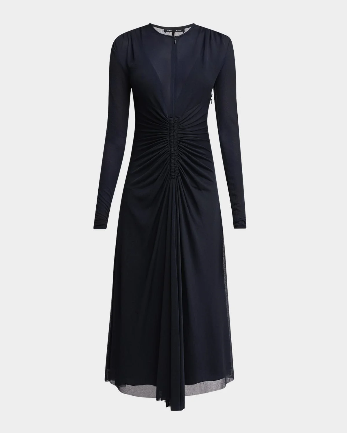 Kerstin Ruched Crepe Jersey Midi Dress - 1