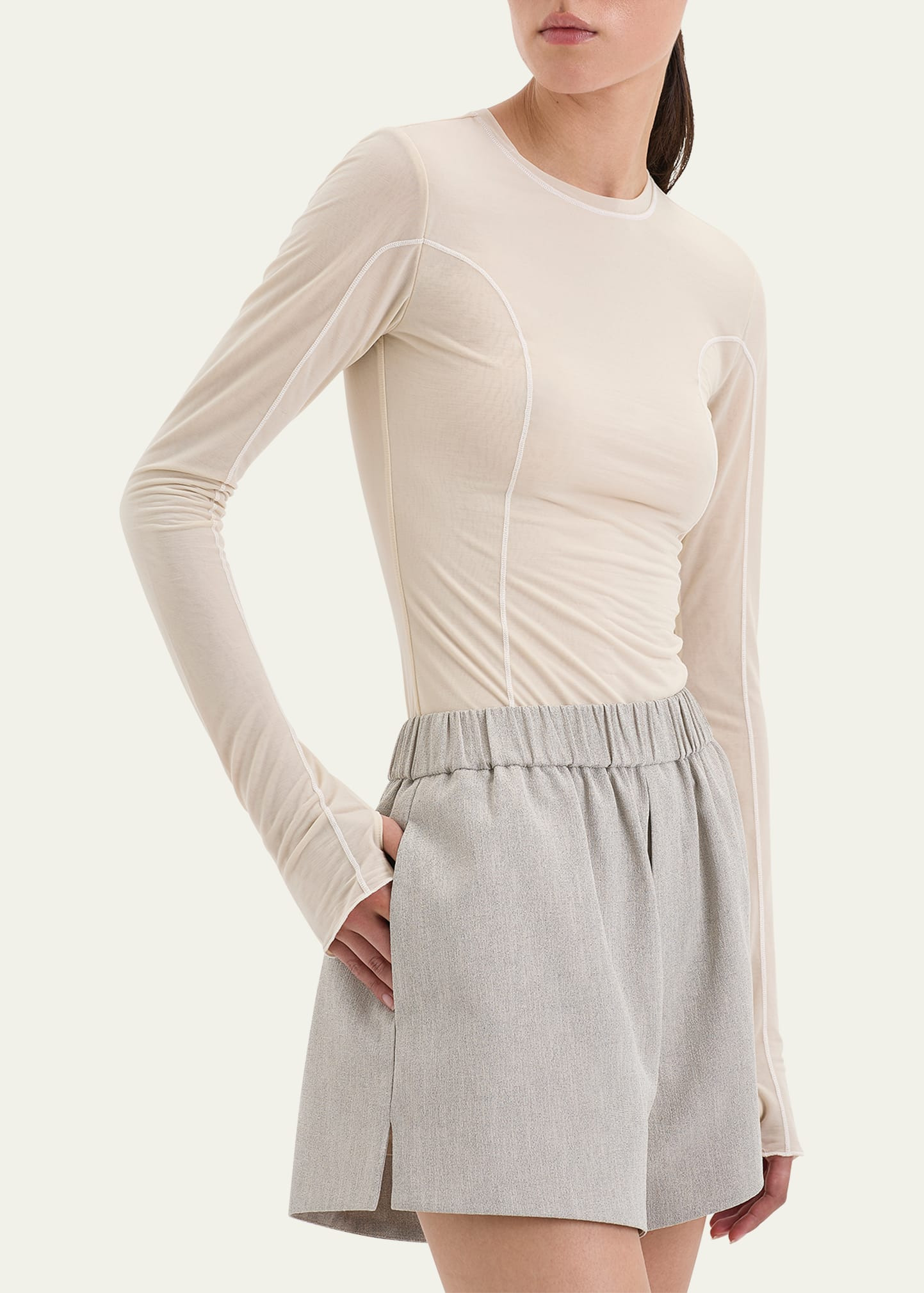 Leone Gathered Shorts - 5