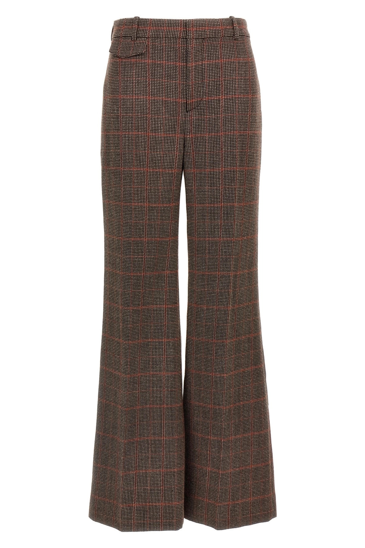Check wool pants - 1